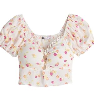 🌺🌼SO Goods For Life: Juniors O-Ring Crop Top🌼🌺